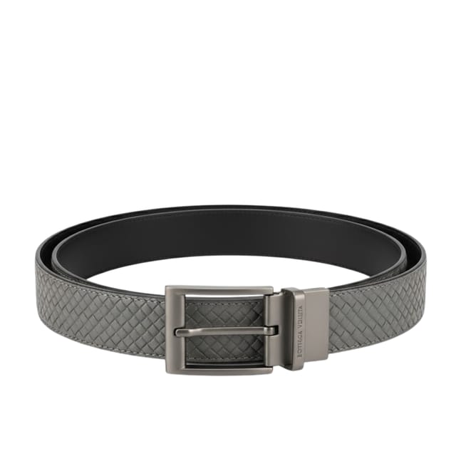 Bottega Veneta Star Geometric Silver 35mm Belt For Men