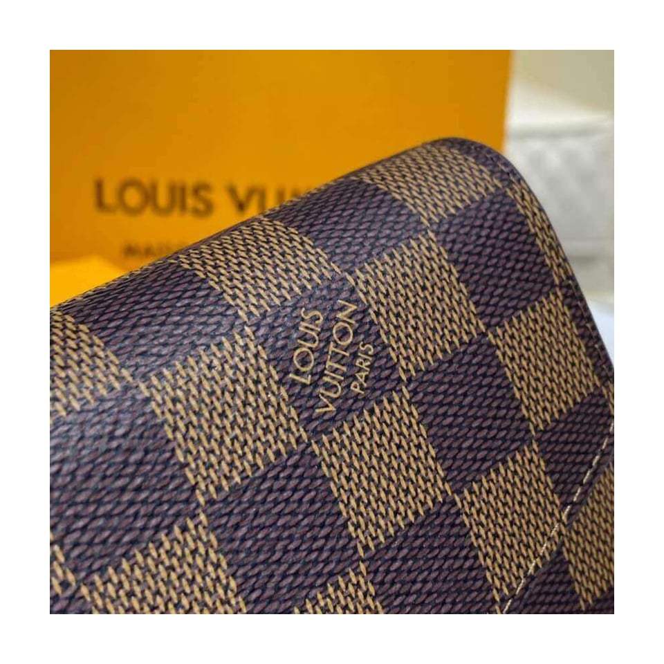 Louis Vuitton Damier Ebene Sarah Wallet Brown view 6