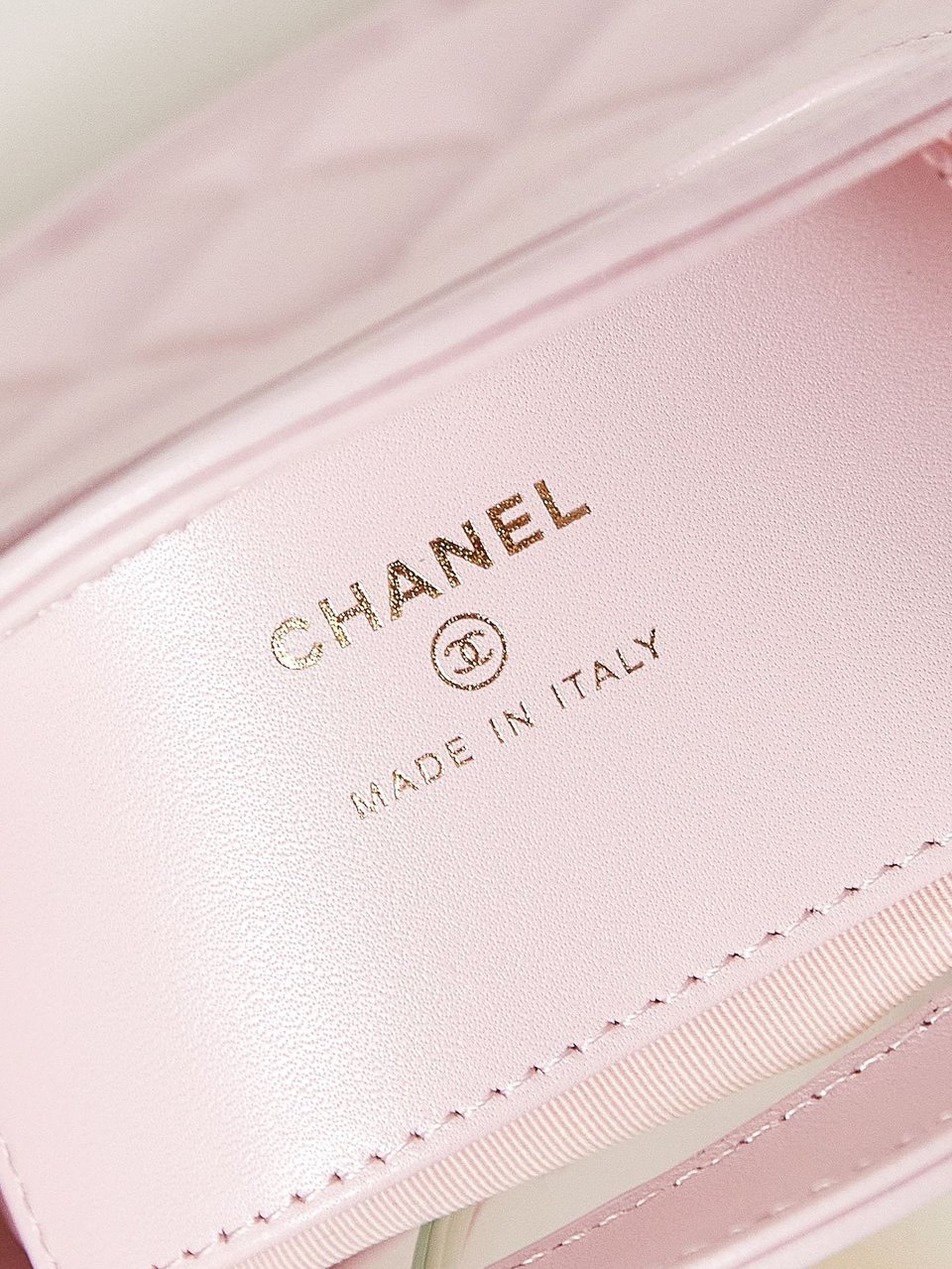 Chanel 24S31 Nano Shopping Bag 17.5Cm Light Pink Lambskin Gold Hardware view 9