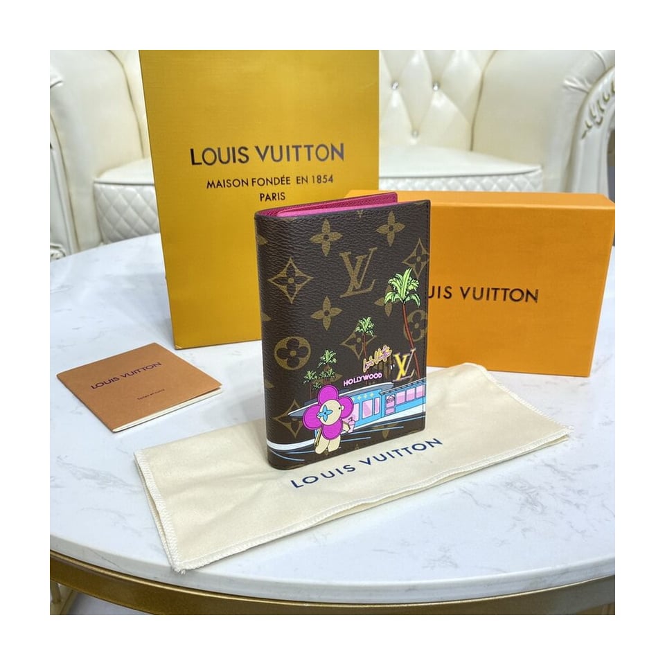 Louis Vuitton Monogram Canvas Passport Cover view 3
