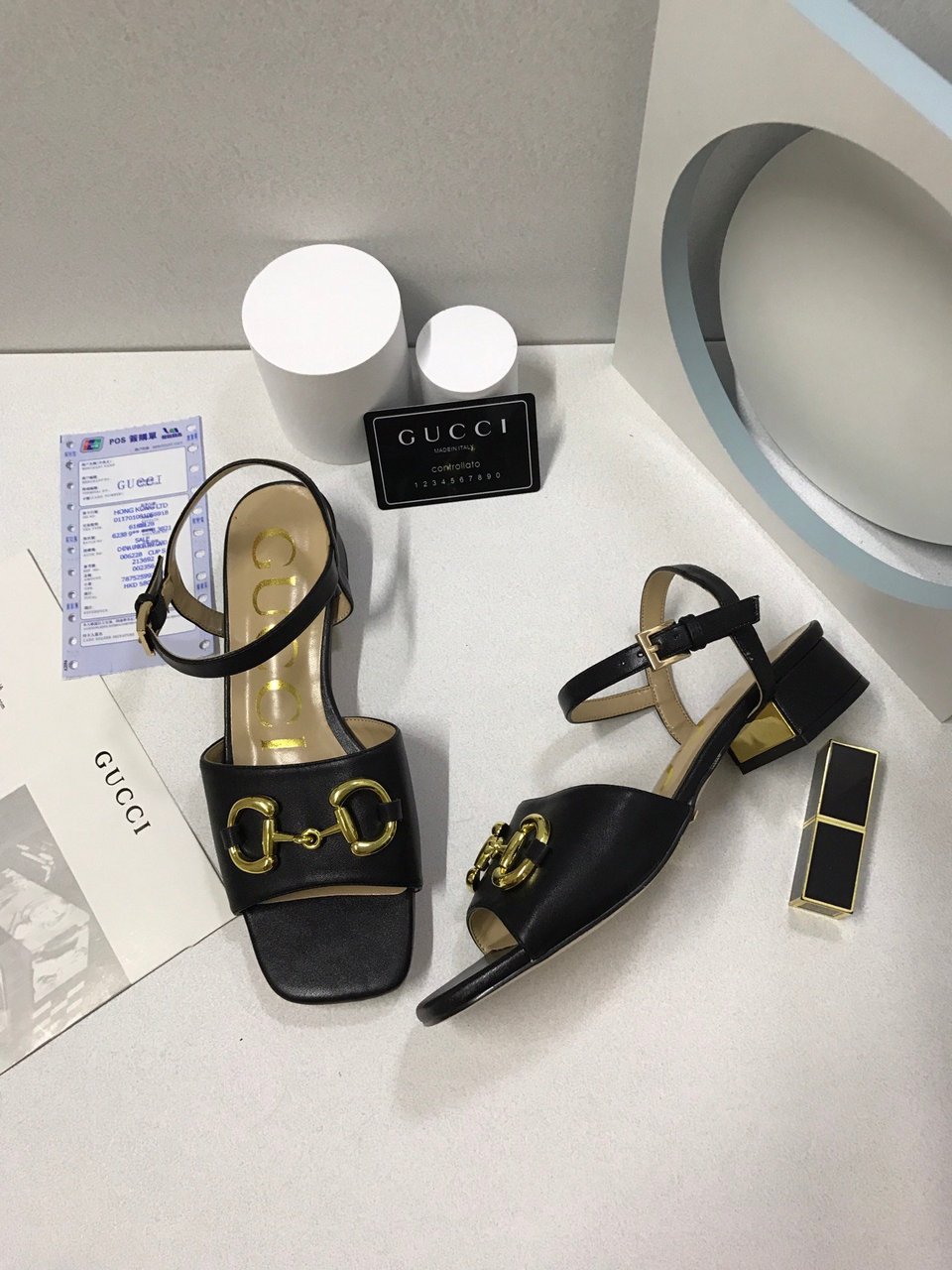 Gucci Women?S Sandal With Horsebit Black 655413 Bko00 1000 view 9