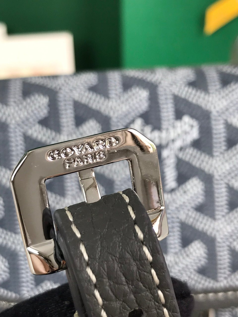 Goyard Grand Bleu 16 Cm Gray Goyardine Canvas And Lambskin view 5