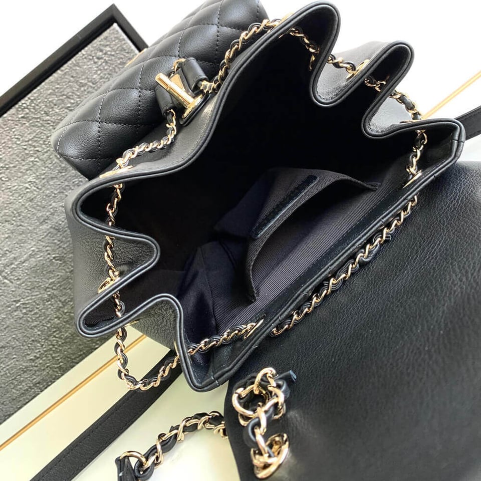 Chanel Calfskin Quilted Medium Duma Backpack 23cm view 14