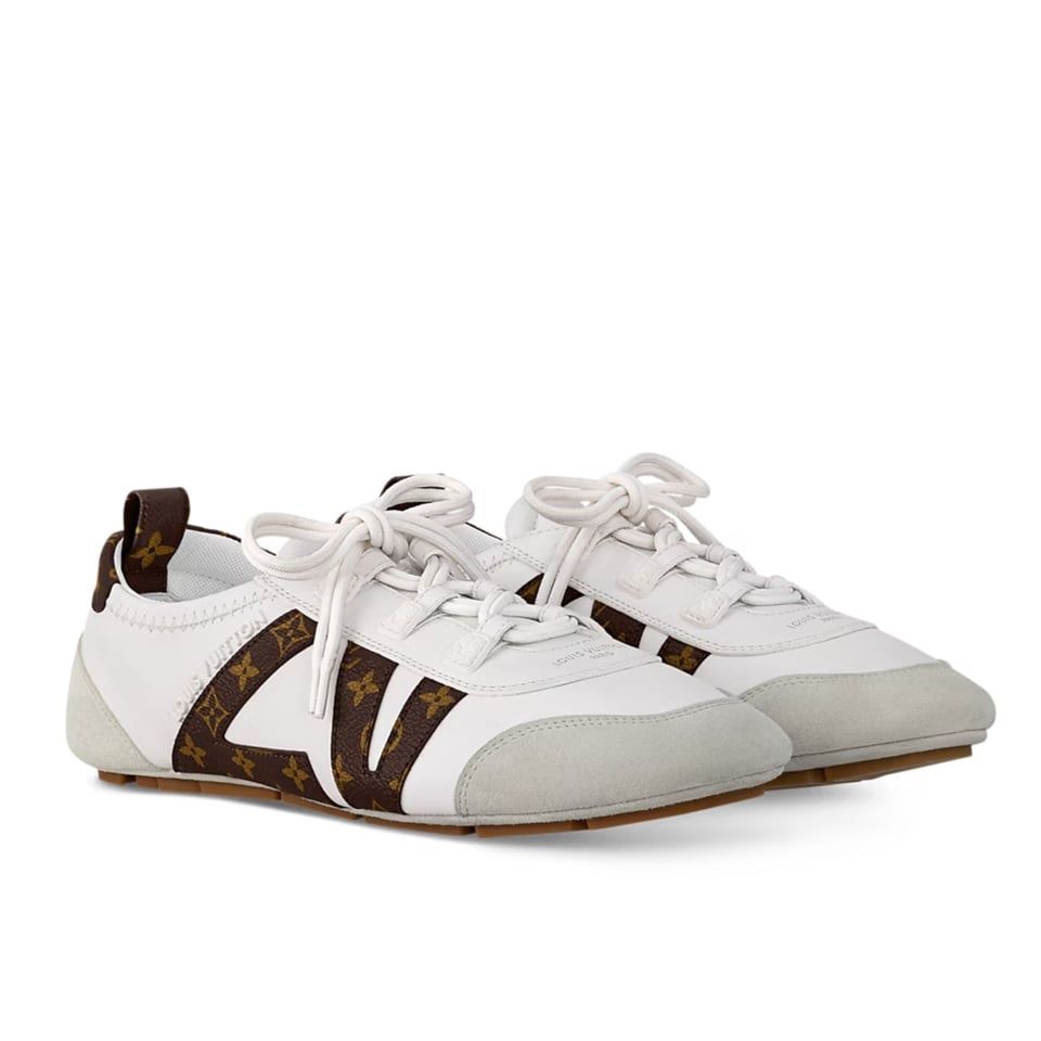 Louis Vuitton Sneakerina Monogram White – Women’s Ballet-Inspired Slim Sneakers view 2