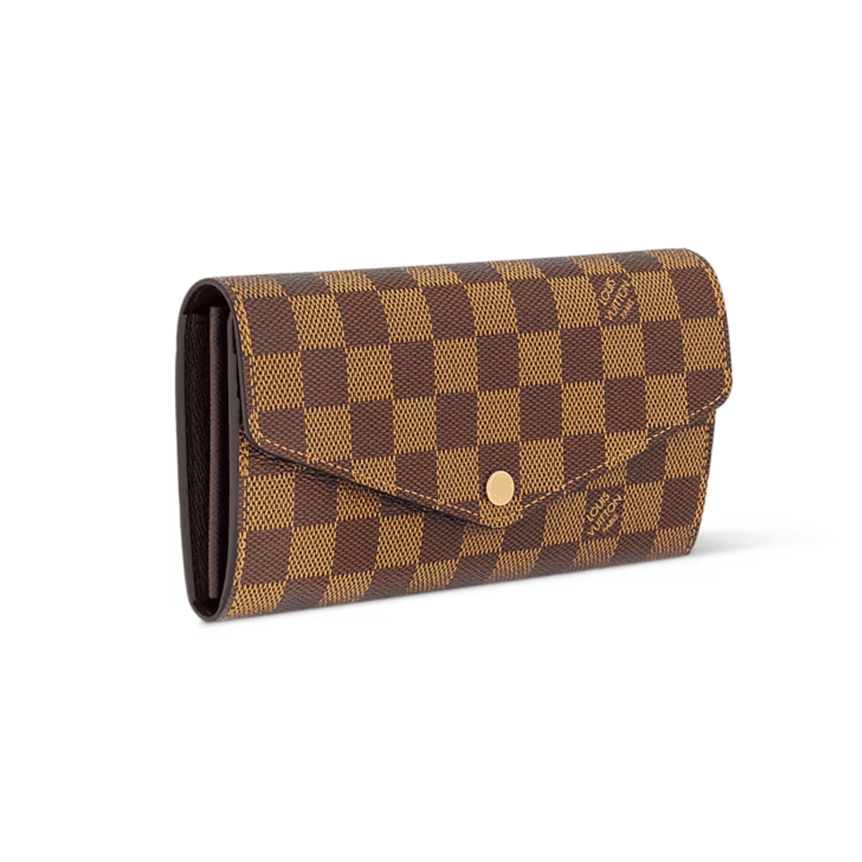 Louis Vuitton Damier Ebene Sarah Wallet For Women 19cm N63209 view 4