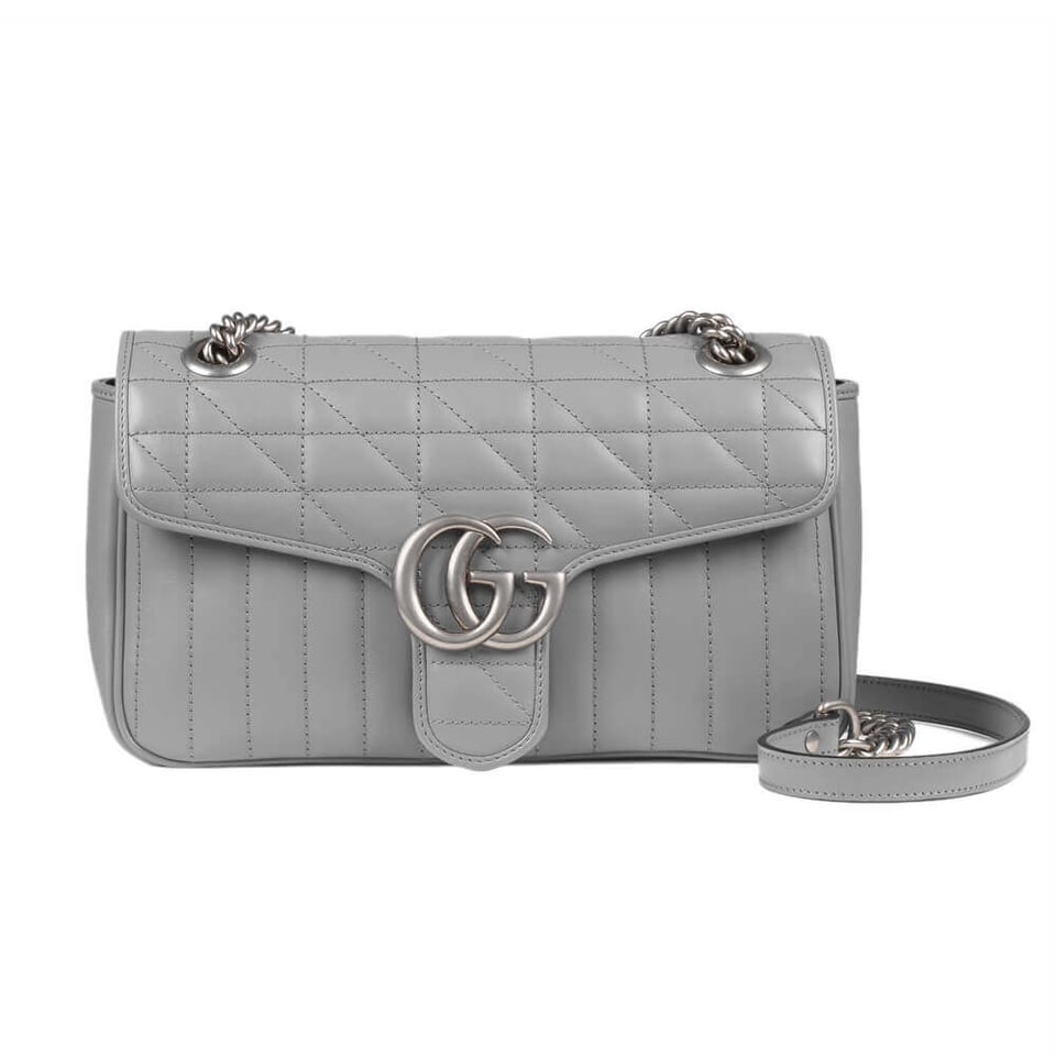 Gucci GG Marmont Small Shoulder Bag Grey view 2