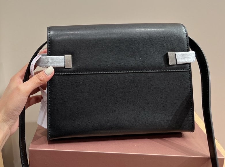 Saint Laurent Manhattan Shoulder Bag In Box Saint Laurent Leather Black Silver 25Cm view 5