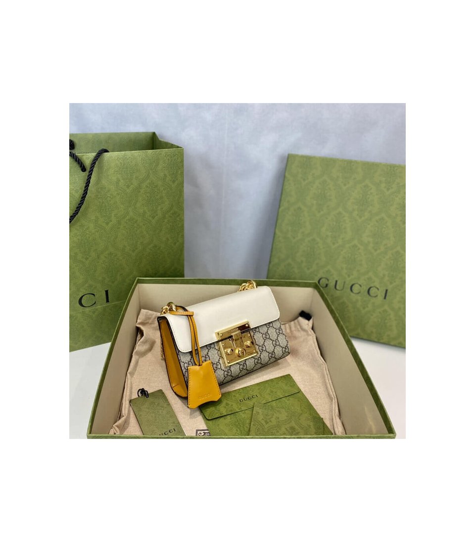 Gucci Padlock Small GG Shoulder Bag White view 9