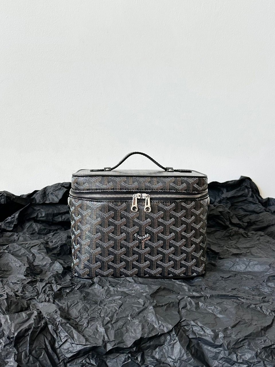 Goyard Goya Makeup Box Bag 20Cm Black Canvas view 3