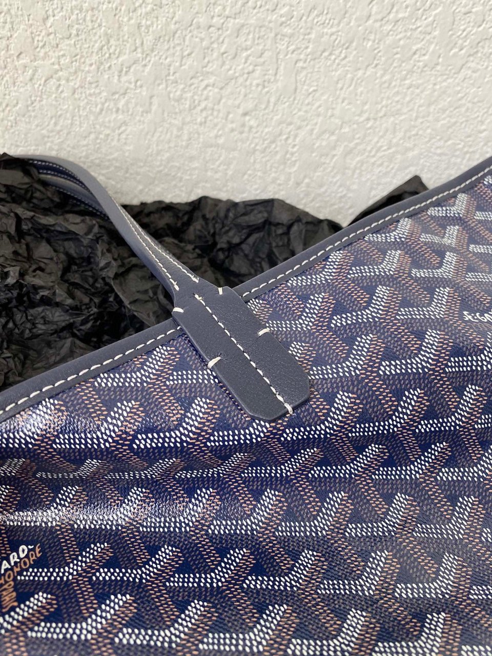Goyard Saint Louis Gm 40Cm Navy Blue Canvas view 5