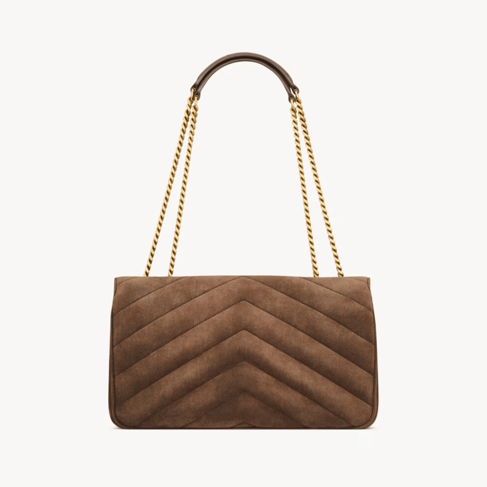 Saint Laurent Loulou Brown Chain Bag 29cm/11.4in view 4