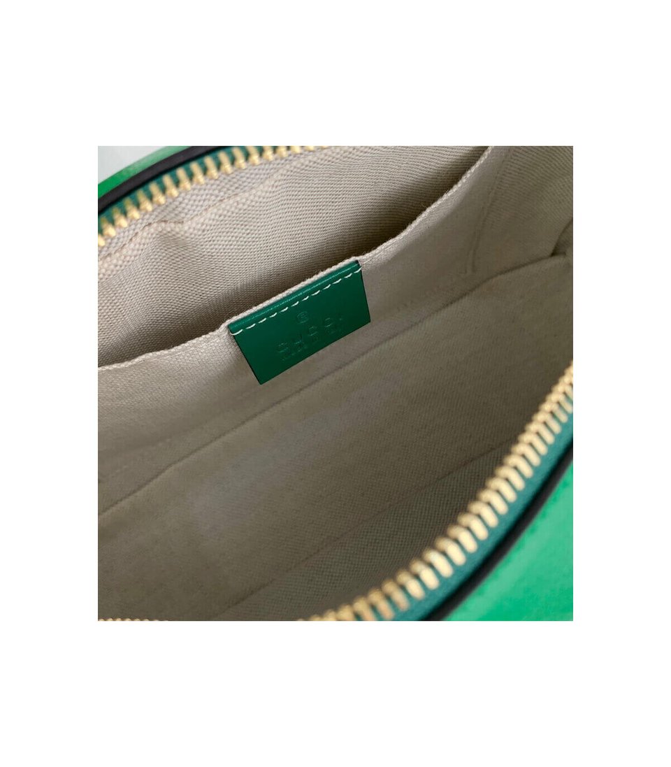 Gucci GG Marmont Small Shoulder Bag Green and Emerald Leather view 11