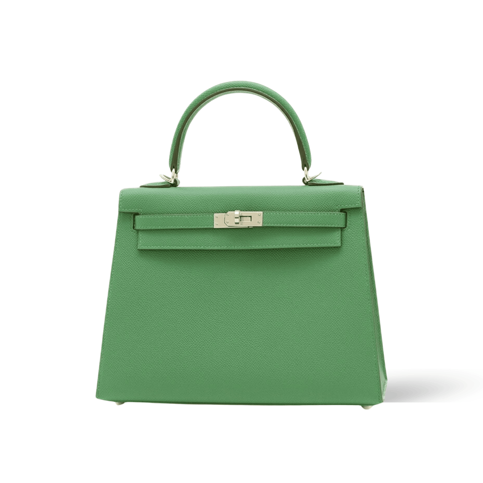 Hermes Kelly 28 Bag In Emerald Green Leather For Women 28cm/11in view 2