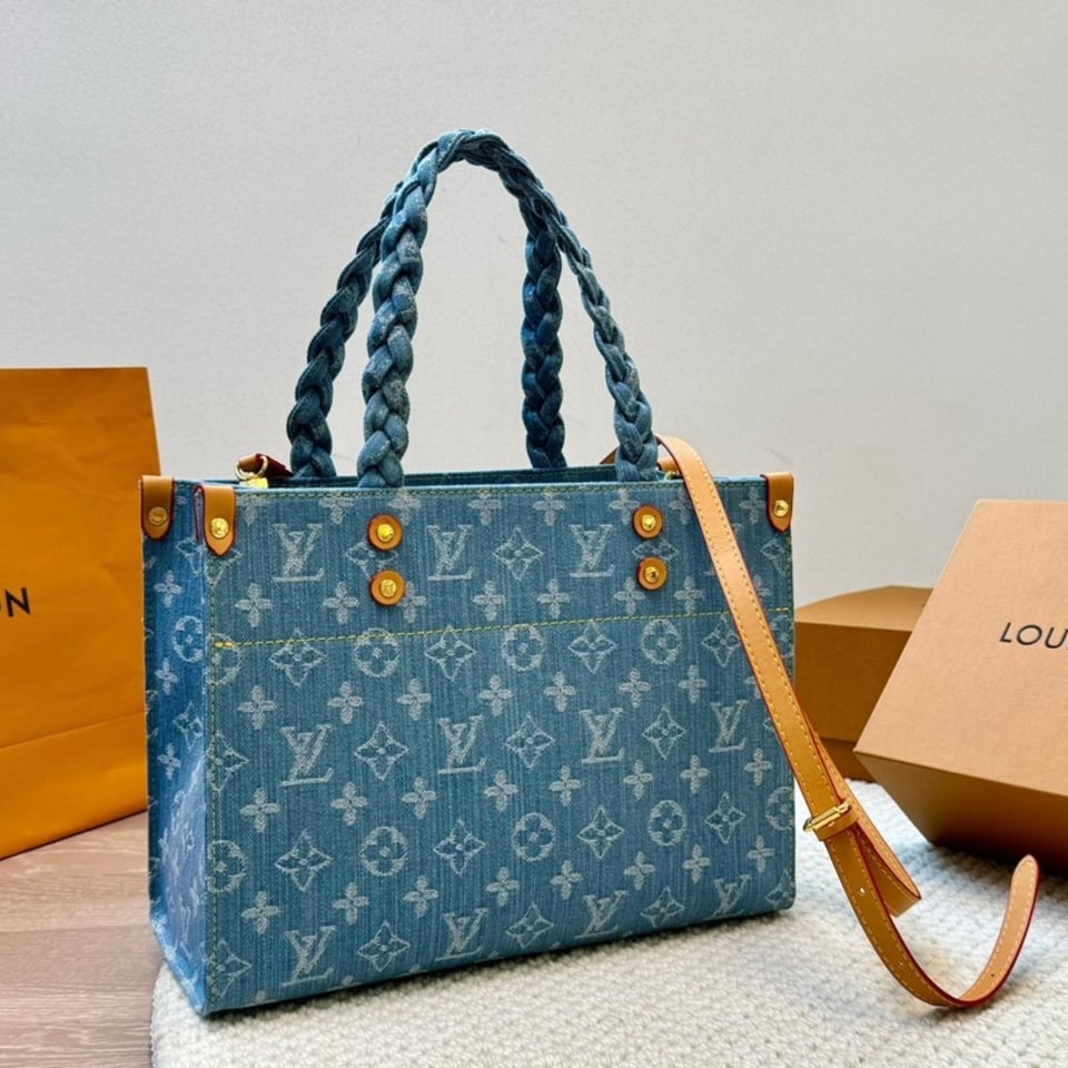 Louis Vuitton Let Go Pm Monogram Sky Blue Denim 30Cm M24897 view 9