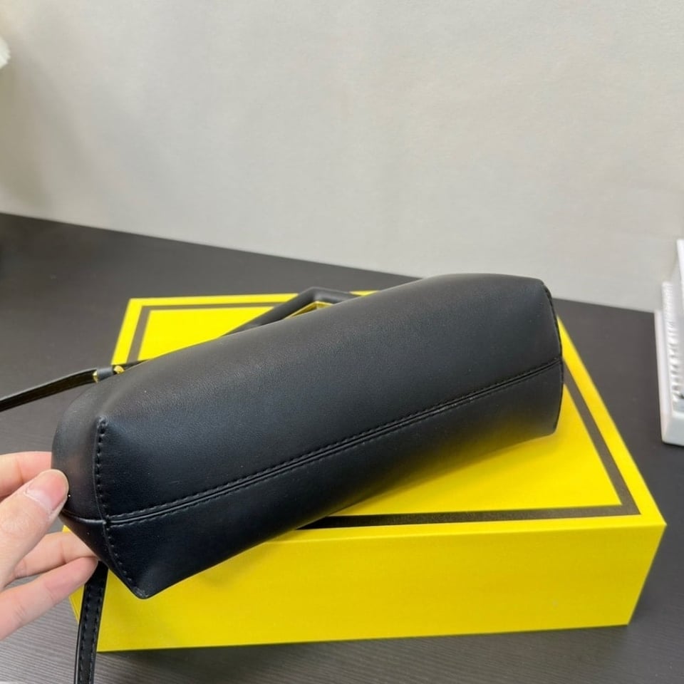 Fendi First Small Nappa Leather Bag Black 23Cm 8Bp129Abvef0Kur view 6