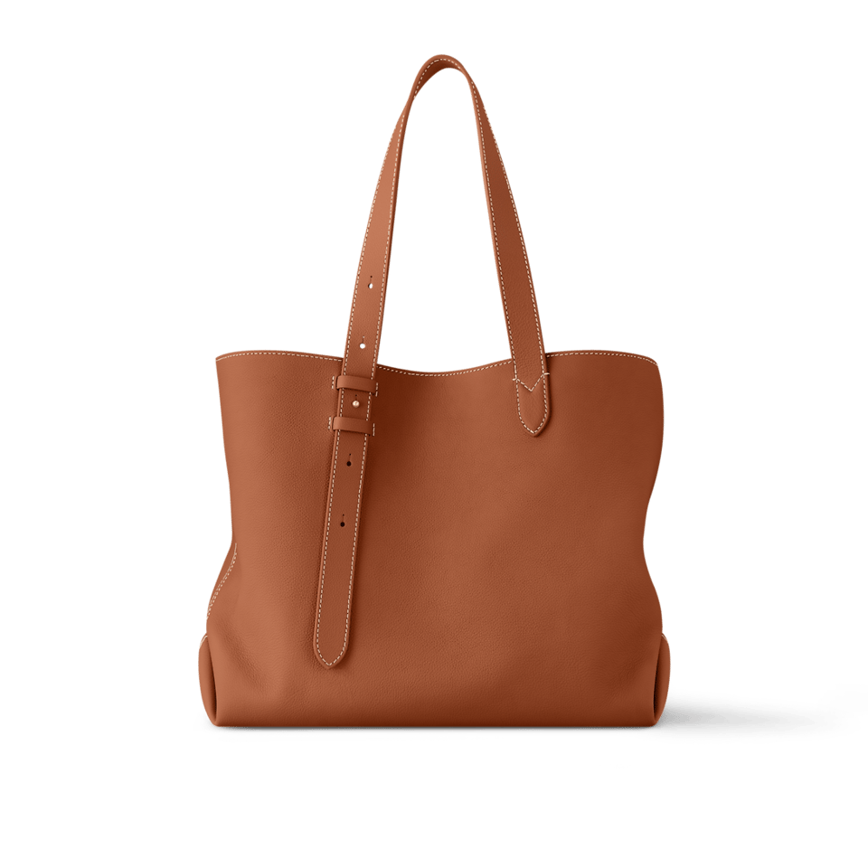 Louis Vuitton LV Low Key Cabas MM Cognac Brown M25342 47cm/ 18.5in view 2