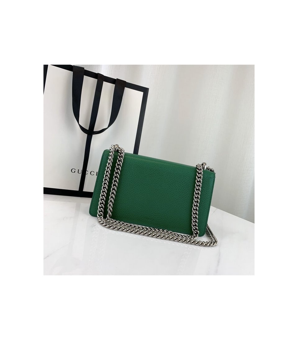 Gucci Dionysus Small Shoulder Bag in Green Leather 25cm view 5