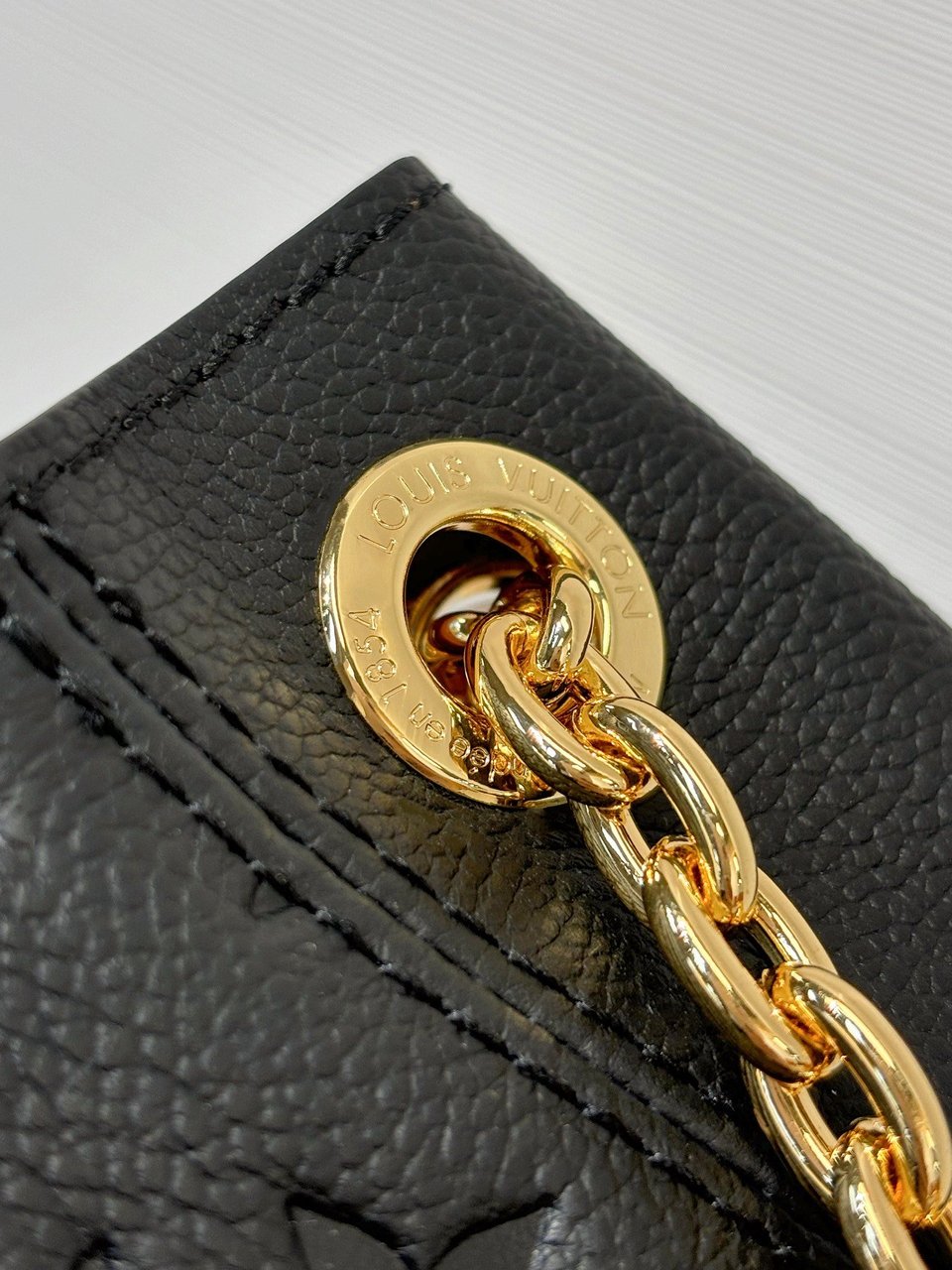 Louis Vuitton LV Anytime MM Monogram Empreinte Bag Black M14324 42cm/ 16.5in view 8