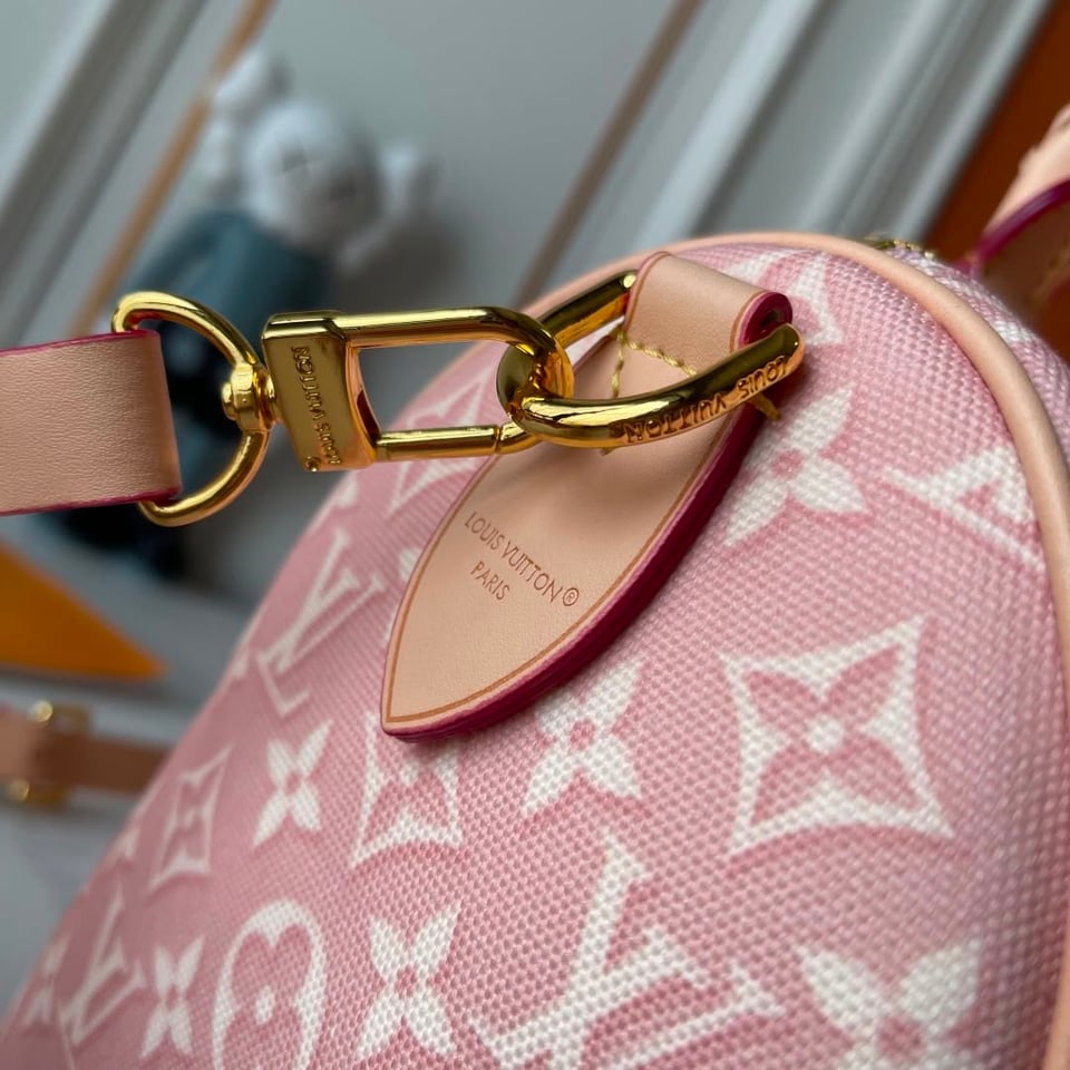 Louis Vuitton Speedy Bandoulière Monogram Emblème Rose Ruban Color 20.5cm M2A377 view 11