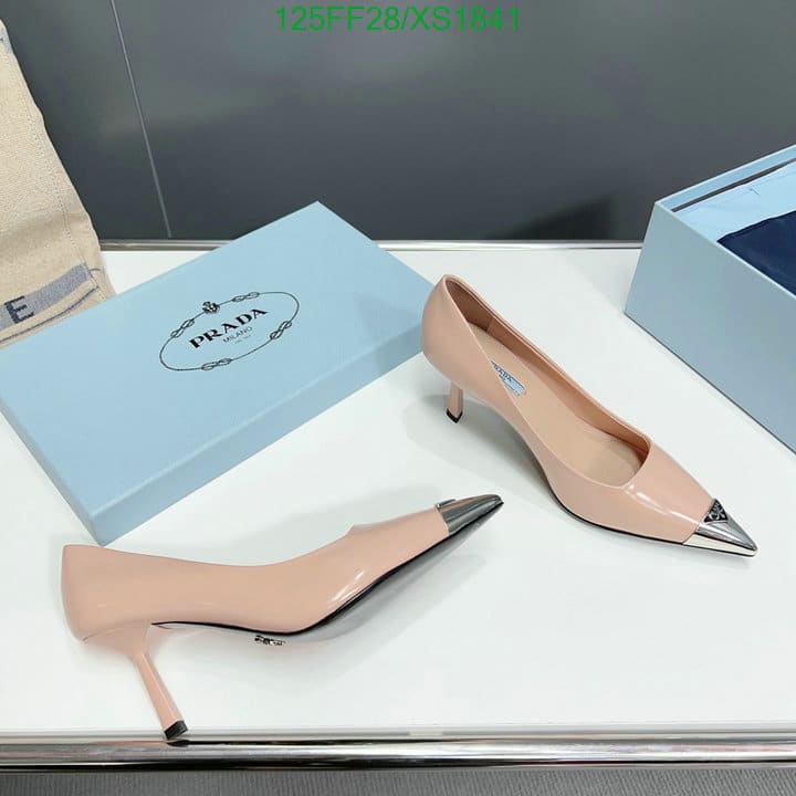Prada Brushed Leather Pumps Pink view 4