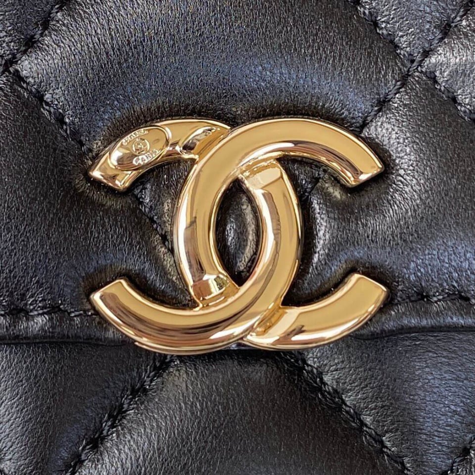 Chanel Wallet On Chain Top Handle Lambskin WOC view 10