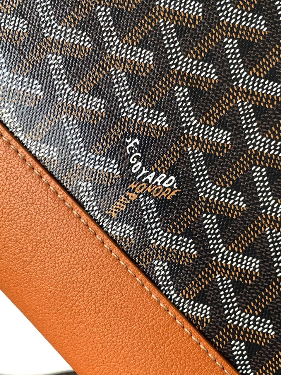 Goyard Cisalpin Document Case 39 Cm Black Goyardine Canvas And Tan Calfskin view 10