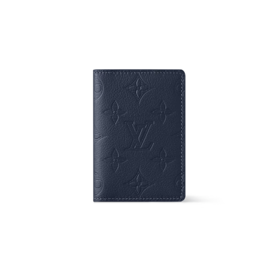 Louis Vuitton Navy Blue Pocket Organizer For Women 8cm M14786