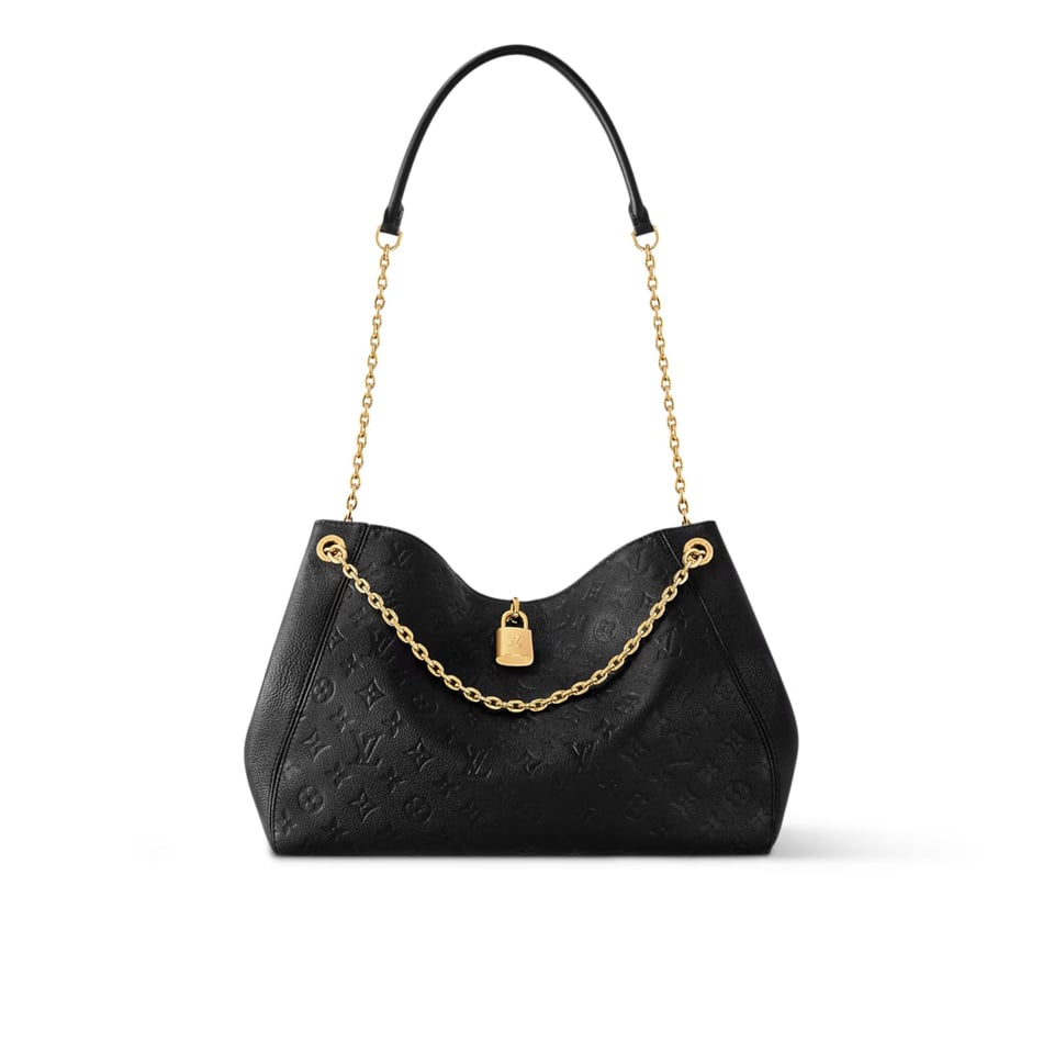 Louis Vuitton LV Anytime MM Monogram Empreinte Bag Black M14324 42cm/ 16.5in