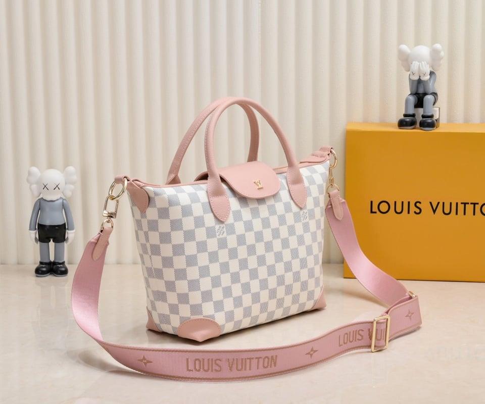 Louis Vuitton Tote Bag Damier Azur Pink 26Cm view 9
