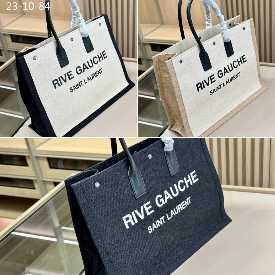 Saint Laurent Rive Gauche Tote Bag Black 48Cm view 4