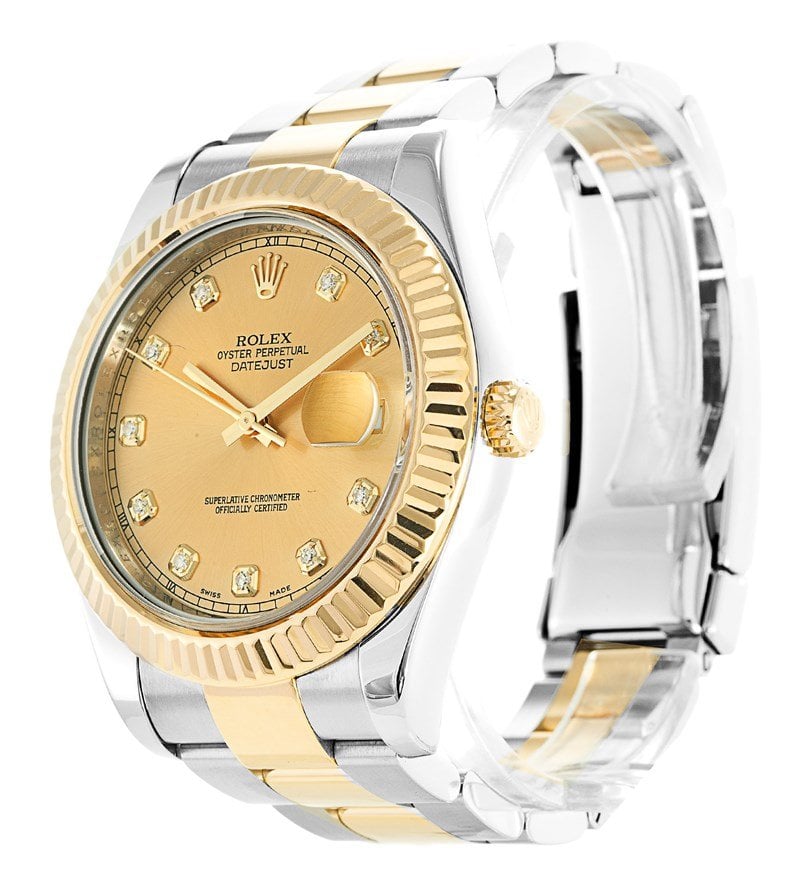 Rolex Datejust II 41mm Gold Dial 116333 view 3