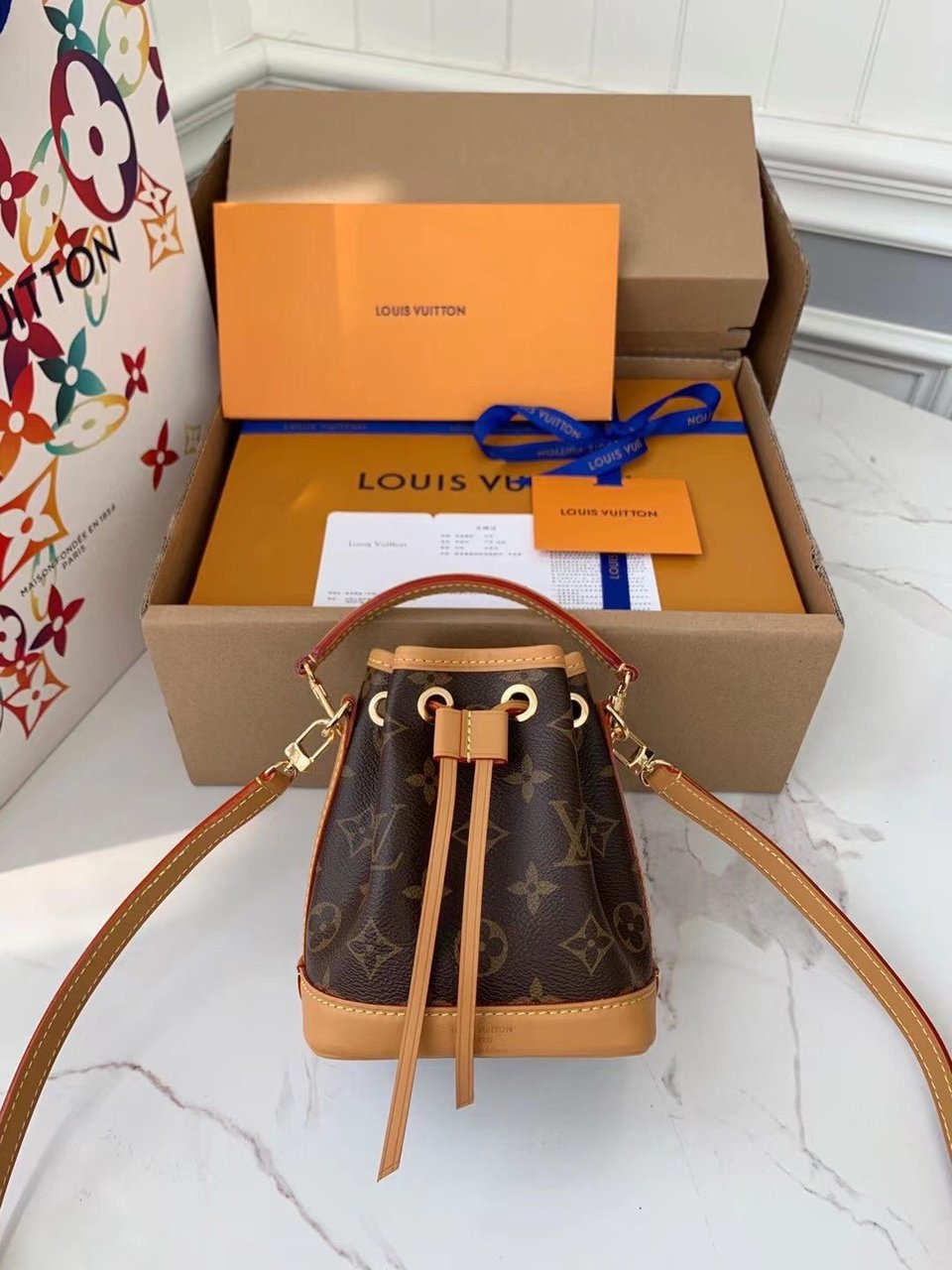 Louis Vuitton Nano Noé Monogram Small Leather Goods Monogram 16cm M81266 view 8
