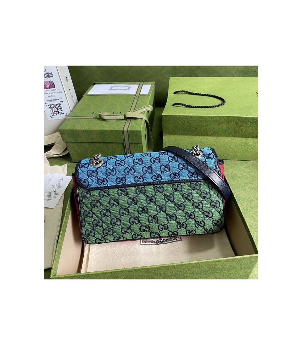 Gucci GG Marmont Multicolour Small Shoulder Bag view 6