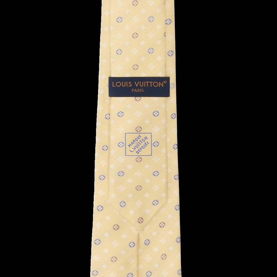 Louis Vuitton Monogram Flower Tie – Yellow M98097 view 3