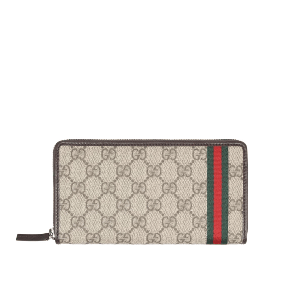 Gucci GG Supreme Beige Zip Around Wallet 19cm/7.5in For Men view 2