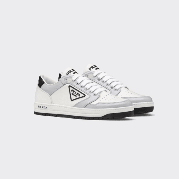 Prada District Perforated Leather Sneakers Grey 1E790M3Lj6F0A4Cf030 view 2