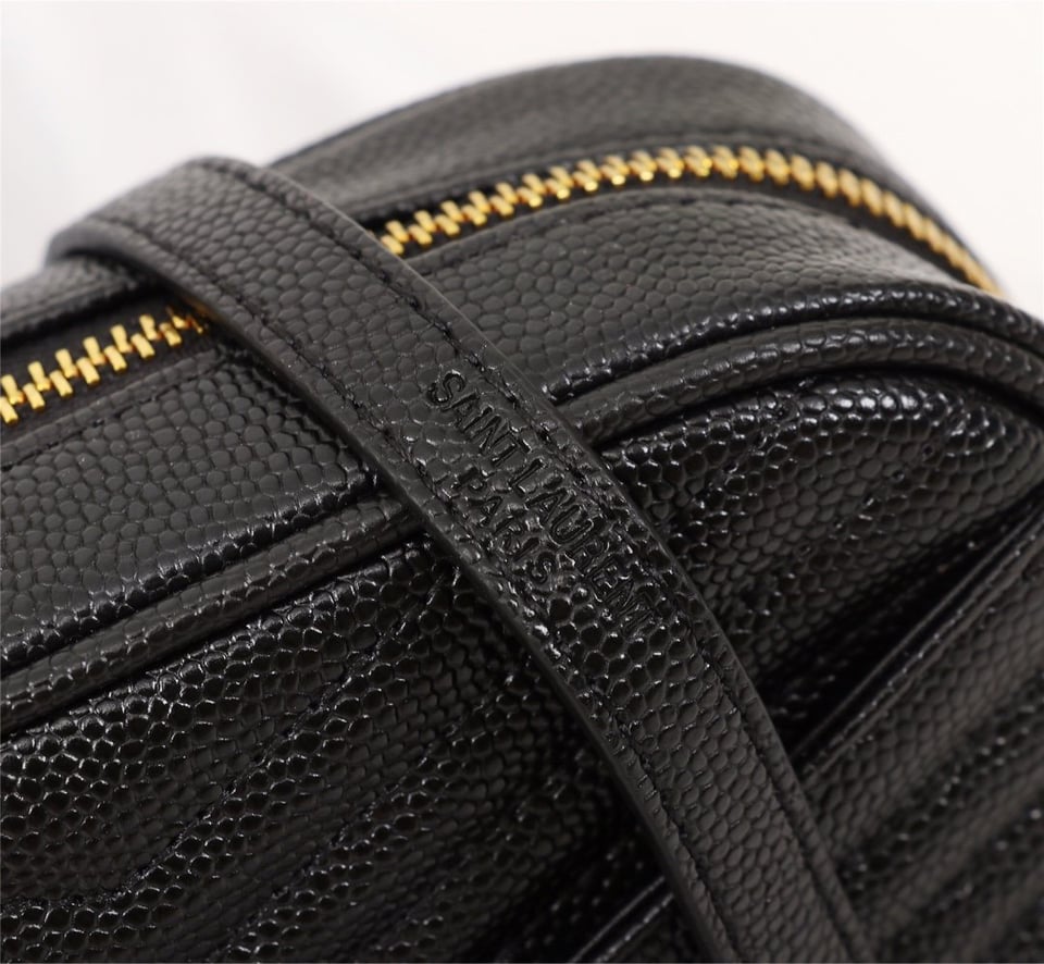 Saint Laurent Lou Camera Bag In Quilted Leather Gold Hardware Black 18Cm view 10