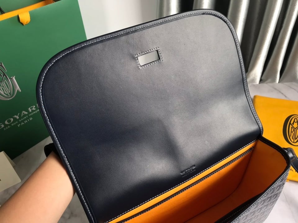 Goyard Belvedere Mm Bag 28Cm Navy Blue Canvas view 8