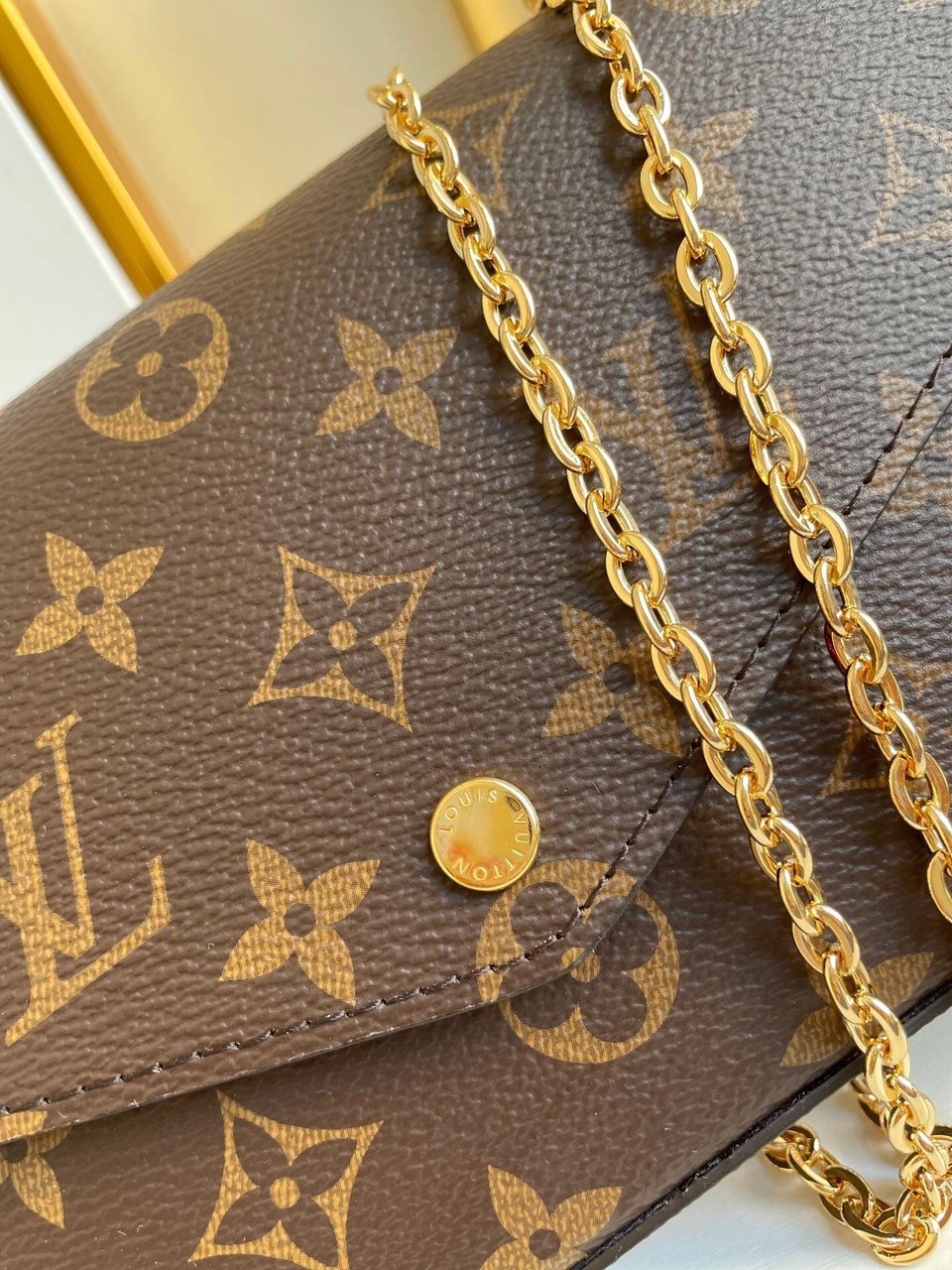 Louis Vuitton Félicie Pochette Lv Monogram Chain Bag Monogram 61276 21cm/8.3in view 17