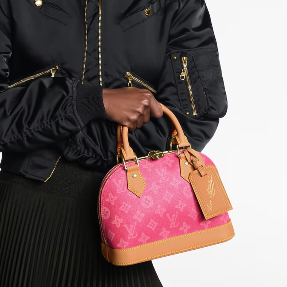 Louis Vuitton Alma BB Bag Monogram Origine Rose Ruban 23.5cm M28272 view 11