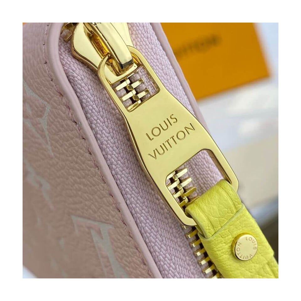 Louis Vuitton Monogram Empreinte Leather Zippy Wallet Pink view 6