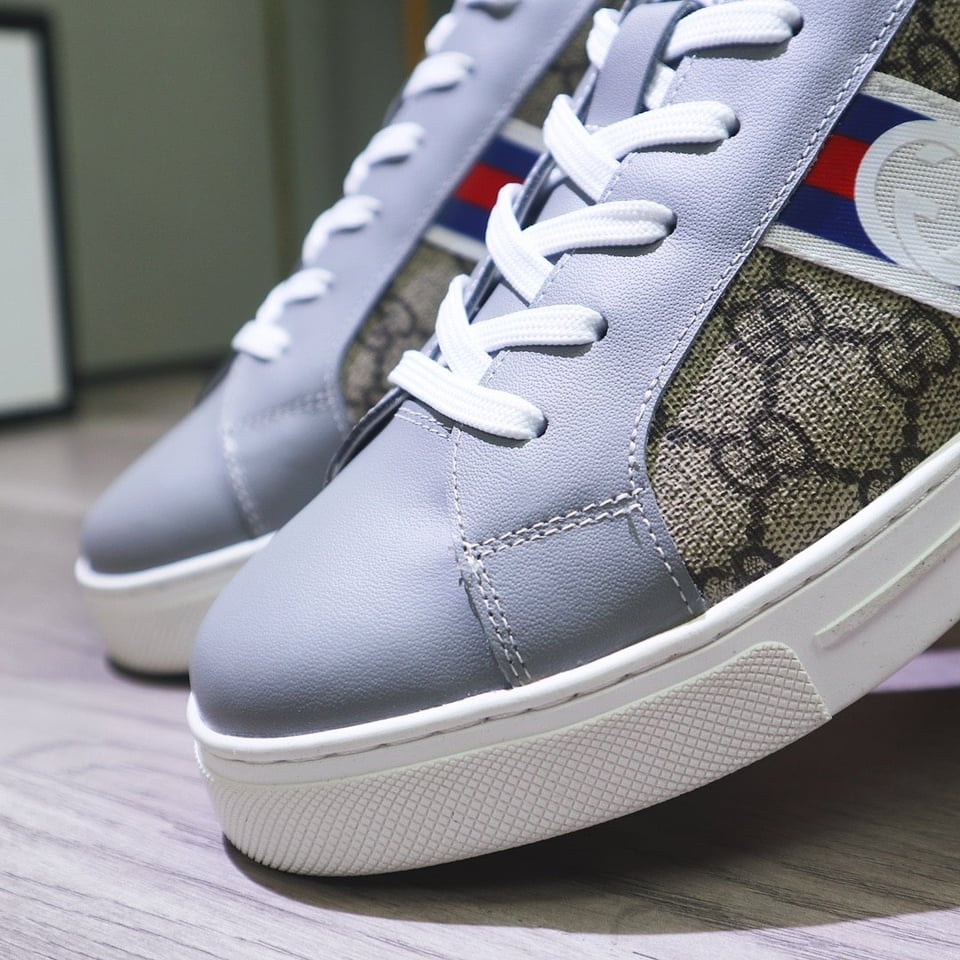 Gucci Gg Supreme Sneaker Beige Gg Blue And Orange Web view 5