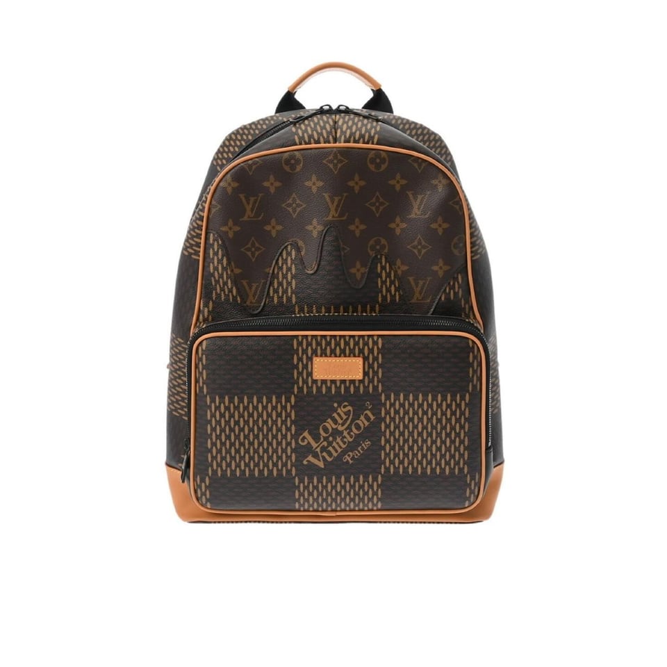 Louis Vuitton Nigo Monogram Reverse Canvas Backpack Brown 29Cm view 2