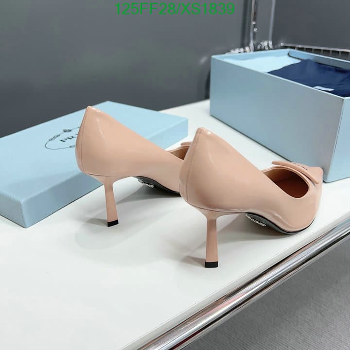 Prada Cleavage Nero Leather Pumps Pink view 5