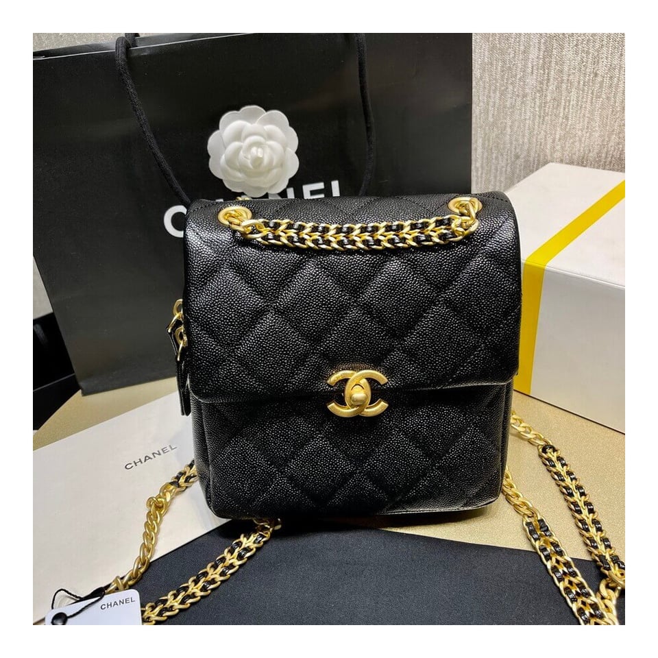 Chanel Backpack in Grained Calfskin view 7