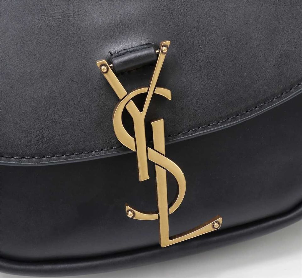 Saint Laurent Kaia Small Satchel In Smooth Vintage Leather Black view 6