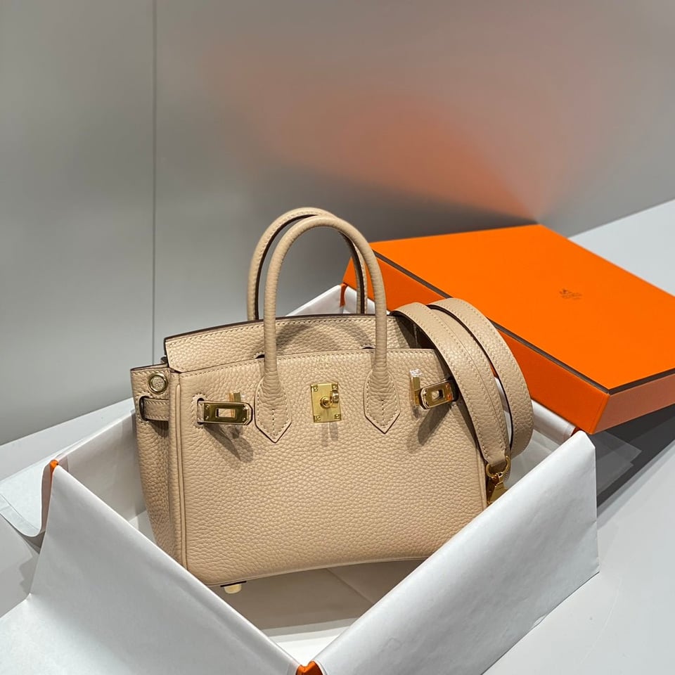 Hermes Birkin 20Cm Trench Togo Leather Gold Hardware view 5