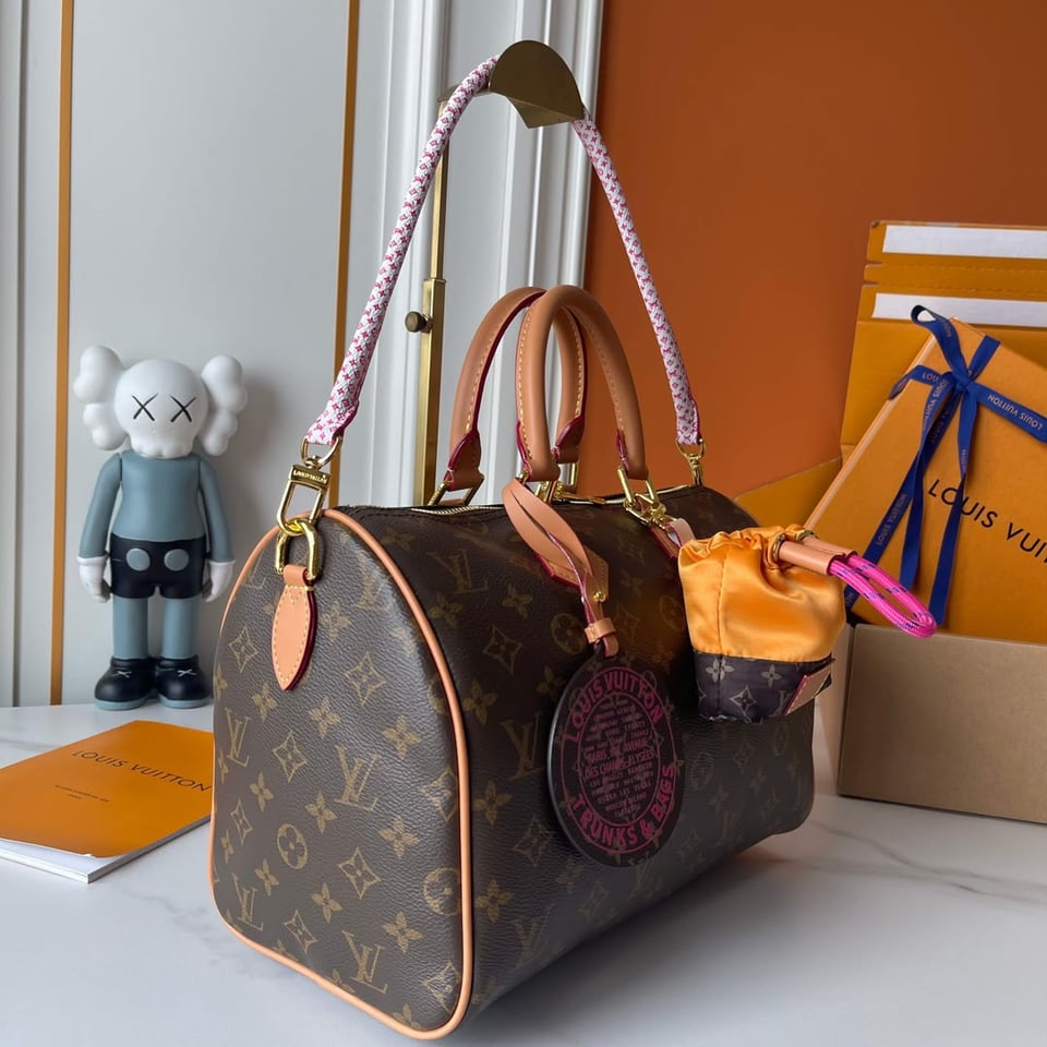 Louis Vuitton Speedy Soft 30 Bag Monogram Orange M27512 view 3