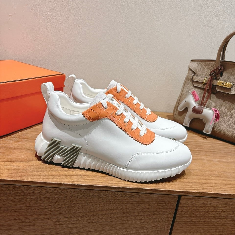Hermès Day Sneaker White- Shoes for Men view 4