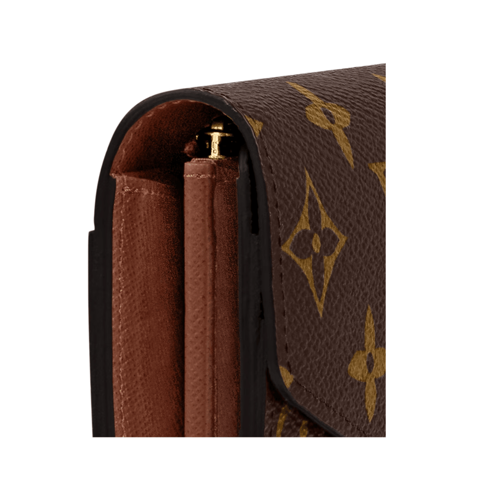 Louis Vuitton Brown Sarah Wallet For Women 19cm M60531 view 3